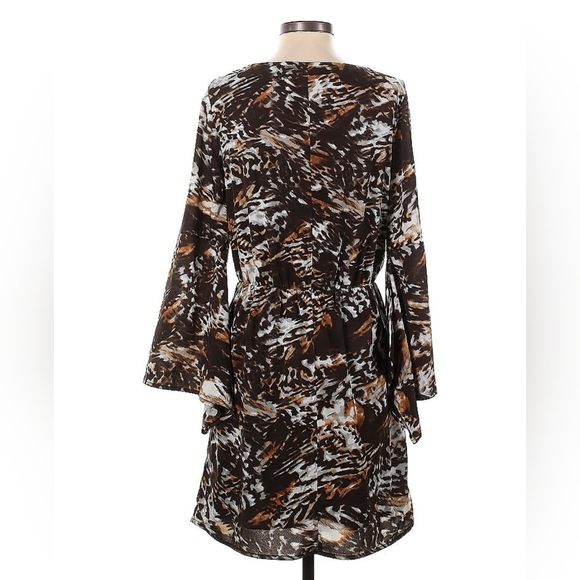 W118 by Walter Baker Luxe Animal Print Mini Dress Size S - Picture 3 of 5